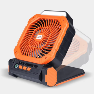 Multi-Functional Solar Rechargeable Fan with LED Light & Power Bank